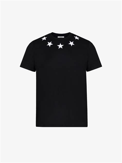 givenchy t shirt blue stars|givenchy t shirt with holes.